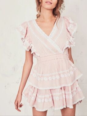 LoveShackFancy Gwen Heritage Mini Dress